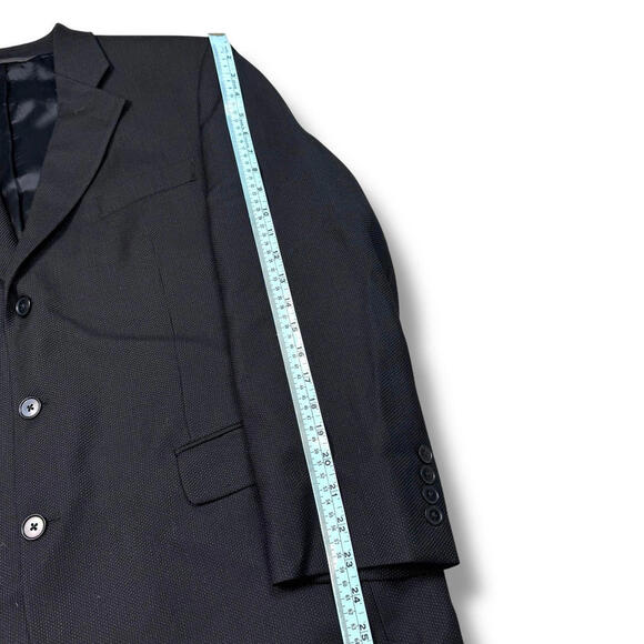 Jack Victor Suit Mens 43R Beige 100% Wool Pants 38x28 Lanza CT 2 Pieces Vintage - Picture 10 of 15